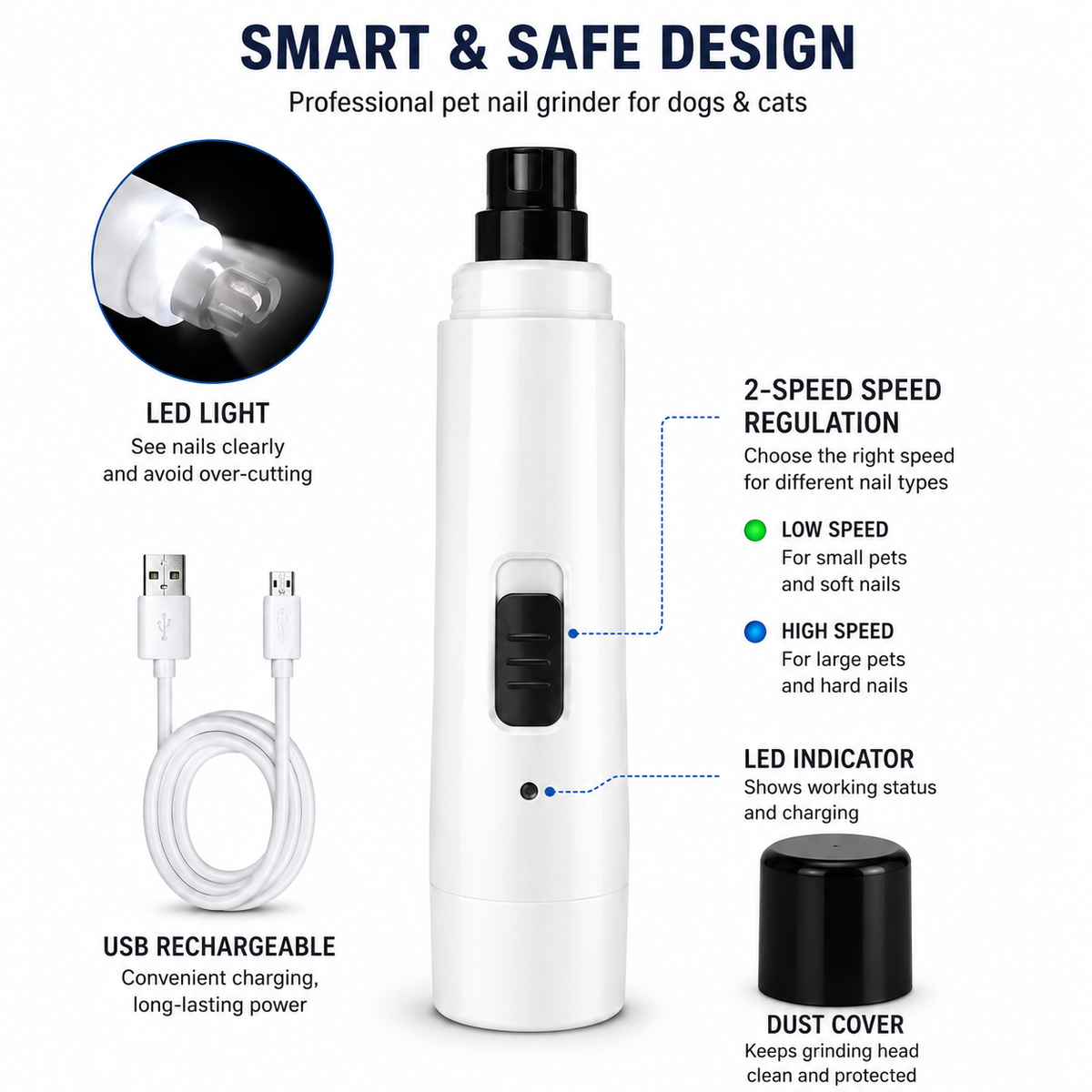 Electric Dog Nail Grinder